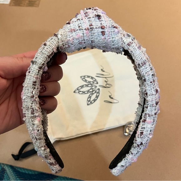 La Bella Shimmer Tweed Headband - Picture 6 of 11